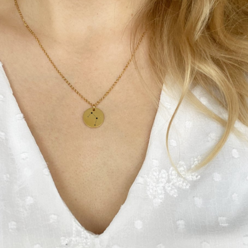 Naszyjnik znak zodiaku Waga, konstelacja