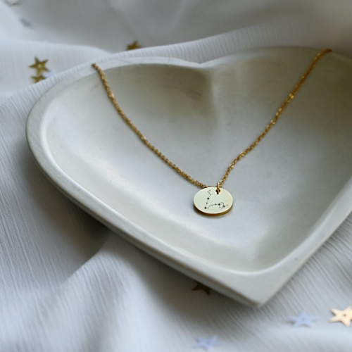 Naszyjnik znak zodiaku Ryby, konstelacja