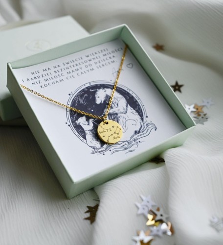 naszyjnik z małą i wielką niedźwiedzicą