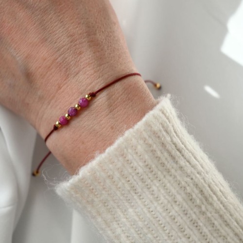 Bransoletka z rubinu