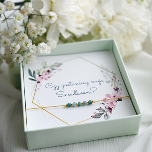 Bransoletka dla świadkowej z apatytu