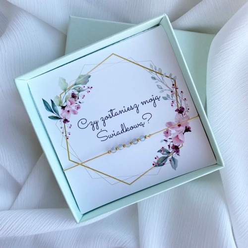 Bransoletka dla świadkowej ze spektrolitu