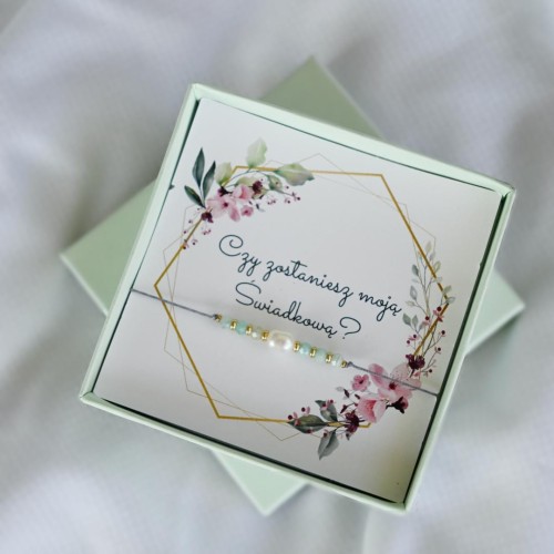 Bransoletka dla świadkowej z kamienia tianhe 