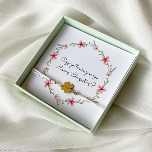 Bransoletka dla Chrzestnej + Bransoletka dla Chrzestnego