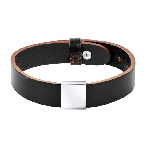 Skórzana bransoletka męska z grawerem